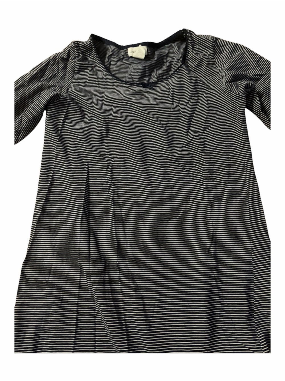 Liz Claiborne Navy and White Striped Pajama Top
